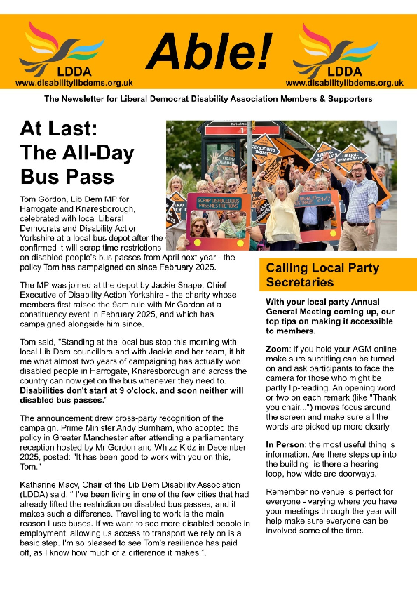 LDDA four page newsletter as a PDF